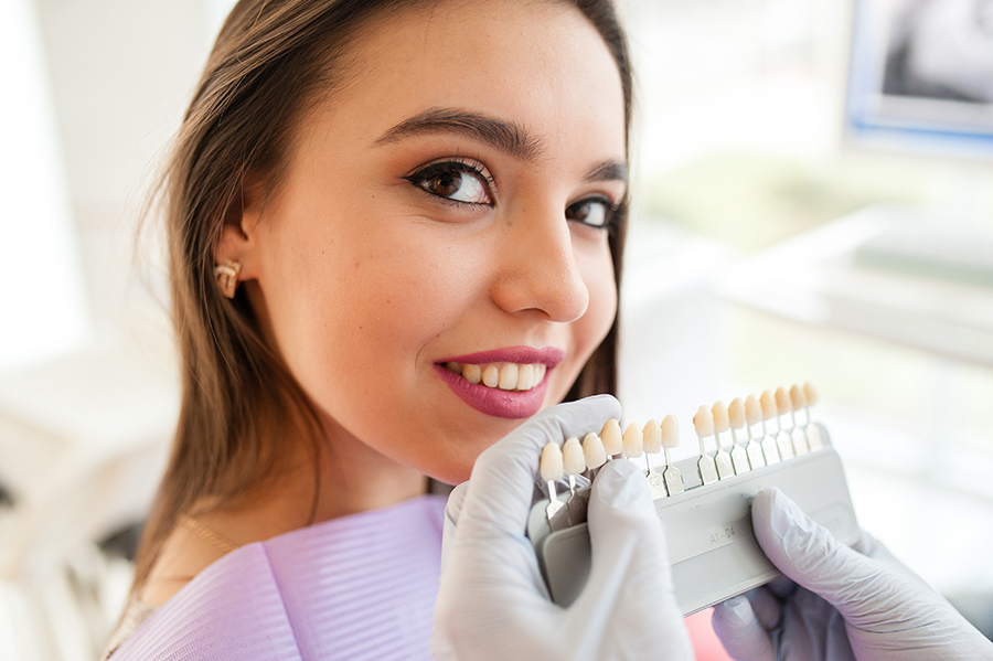 Cosmetic restoration of teeth